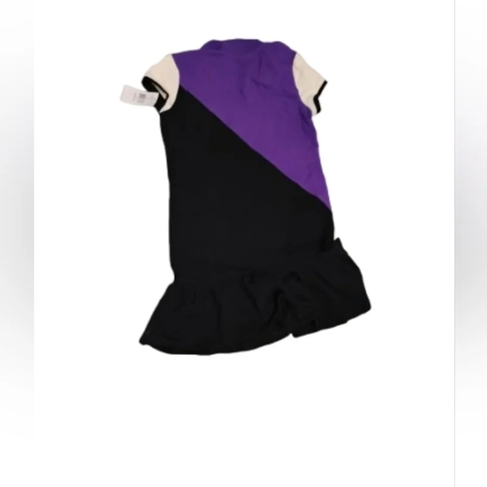 NWT Ralph Lauren Girls Ruffle Hem Short Sleeve Polo Dress Sz M (8-10)